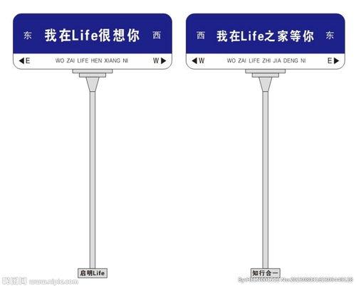 网红路标背景图高清,探寻城市风景的时尚印记